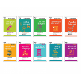 Combo Harvard Business Review: 20 Minute Manager: Làm Chủ Thời Gian + Giải Quyết Mọi Việc + Thuyết Trình Hiệu Quả + Ủy Thác Công