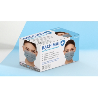 Khẩu trang y tế kháng khuẩn Bạch Mai 4 lớp