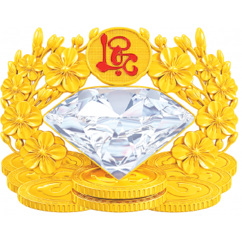 CHỮ DÁN NỔI 3D - CÂY MAI KIM CƯƠNG