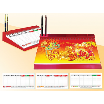 Lịch để bàn 53 tuần đế nhựa 2027 (13x28) 