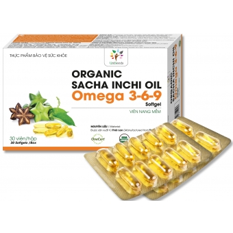 Viên nang mềm Organic Sacha Inchi Omega 3,6,9 Softgel (Vỉ)