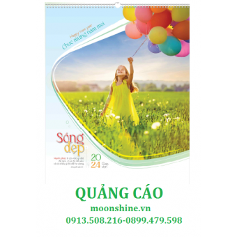 HN87 - Lịch lò xo 7 tờ : Sống đẹp
