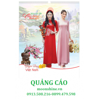 HN92 - Lịch lò xo 7 tờ : Áo dài Việt Nam