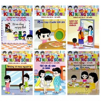 Bộ sách Kĩ Năng sống dành cho cho trẻ 4 đến 10 tuổi ( 6 cuốn )