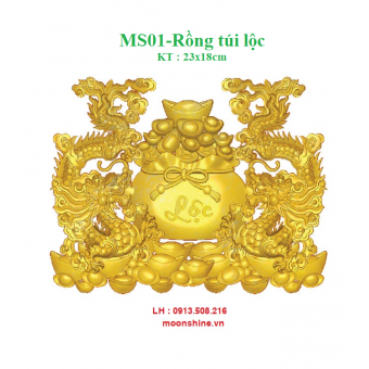MS01 - CHỮ DÁN RỒNG PHÚC LỘC 