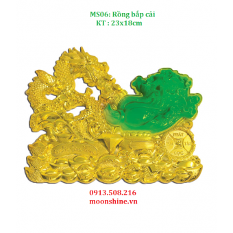 MS06 - CHỮ DÁN 3D RỒNG BẮP CẢI 