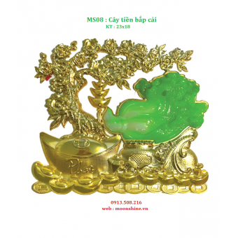 MS08 - CHỮ DÁN 3D CÂY TIỀN BẮP CẢI
