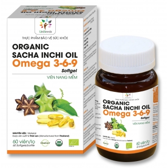 Viên nang mềm Organic Sacha Inchi Omega 3,6,9 Softgel (Uni)
